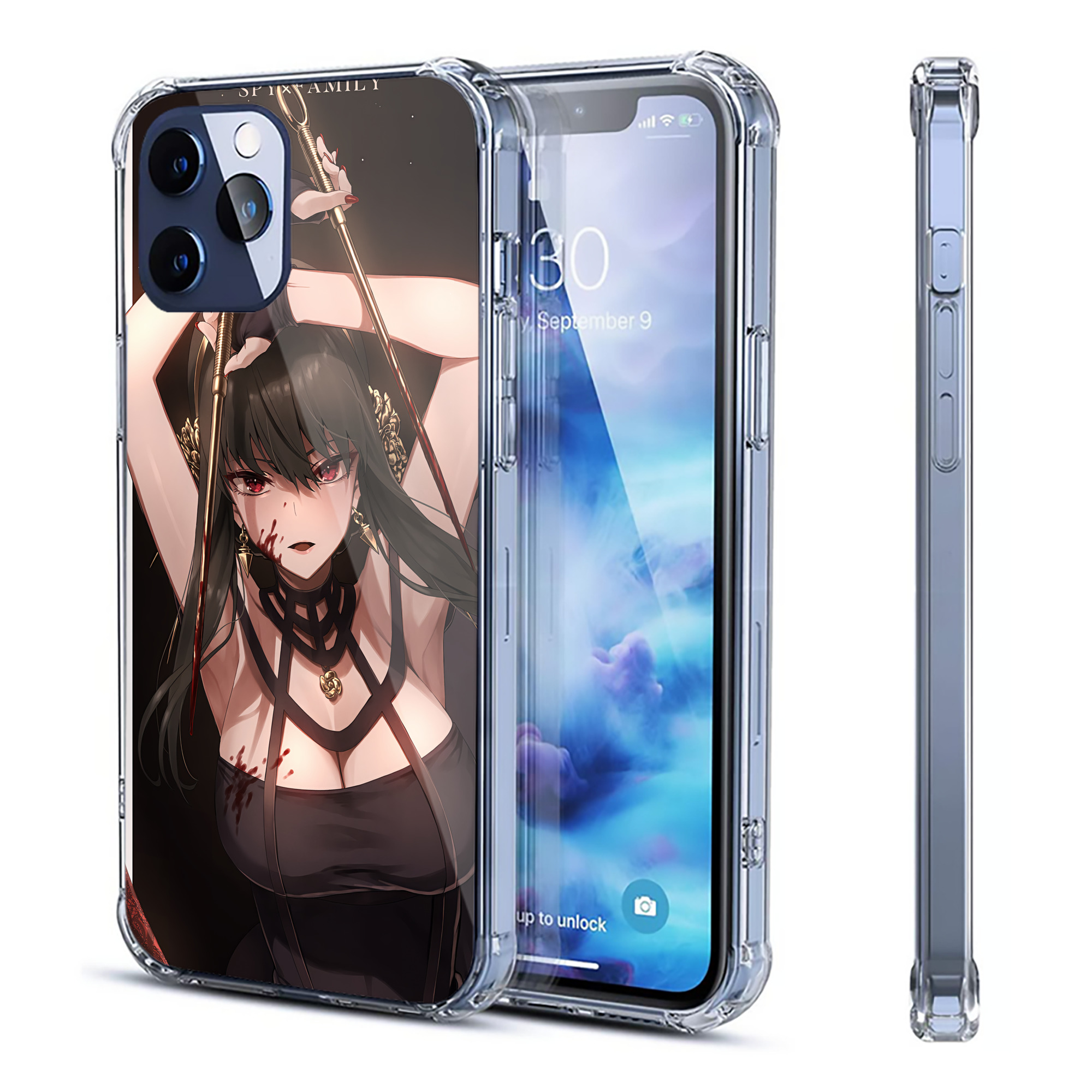 （画像用） SPY×FAMILY间谍家家酒 【iPhone 12シリーズ対応】透明スマホケース（クリアソフトケース）
